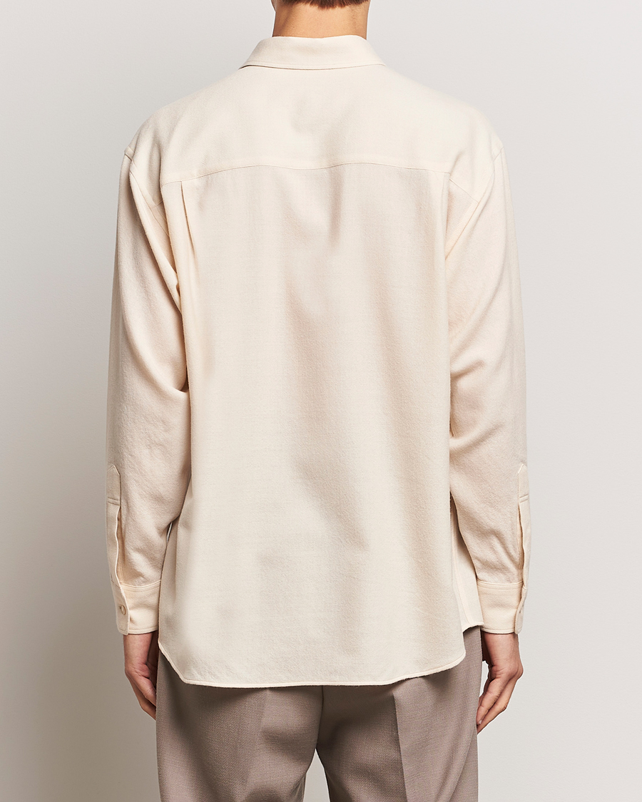 Mies | Kauluspaidat | Auralee | Viyella Wool Shirt Ivory