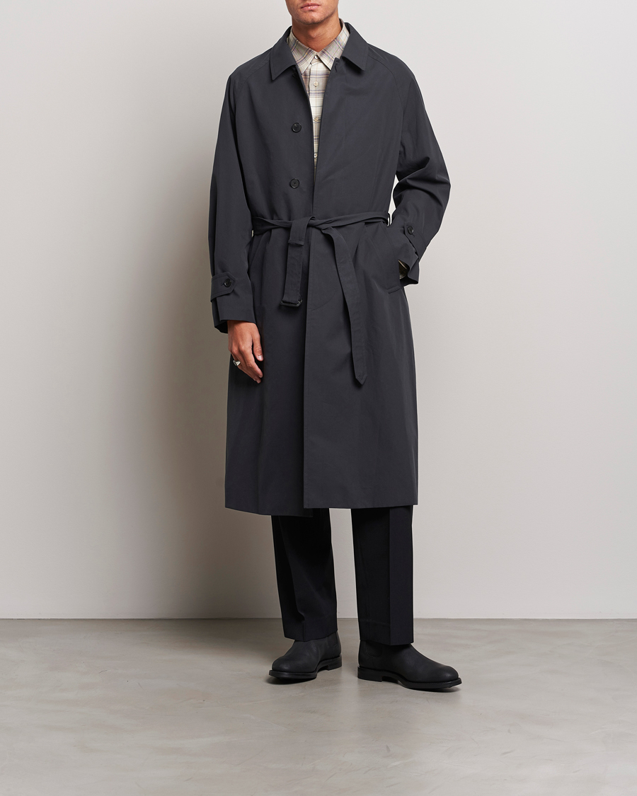 Mies | Takit | Auralee | Finx Gabardine Trench Coat Black