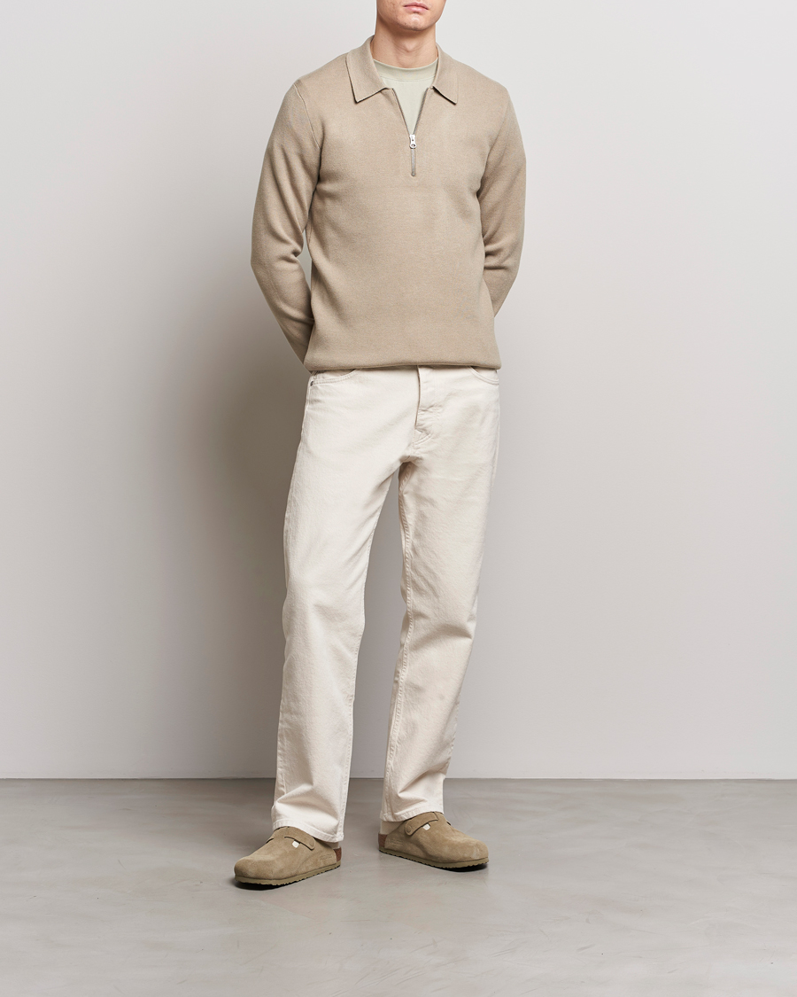 Mies | Puserot | Samsøe Samsøe | Guna Half Zip Pure Cashmere