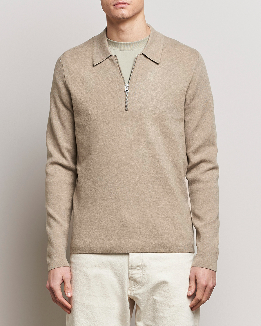 Mies | Puserot | Samsøe Samsøe | Guna Half Zip Pure Cashmere