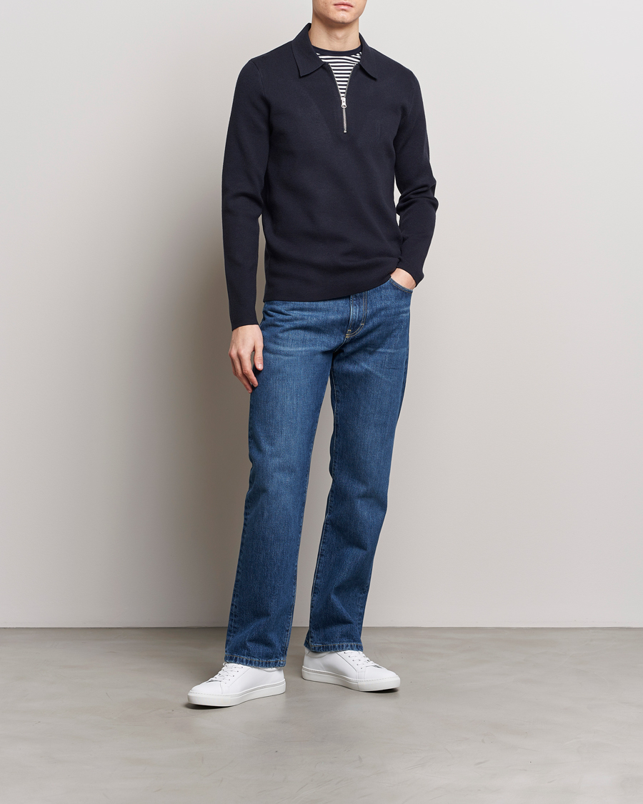 Mies | Puserot | Samsøe Samsøe | Guna Half Zip Sky Captain