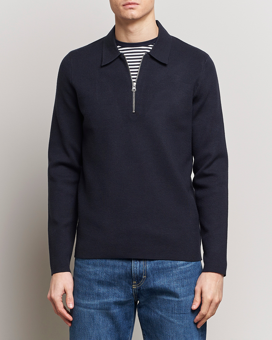 Mies | Puserot | Samsøe Samsøe | Guna Half Zip Sky Captain
