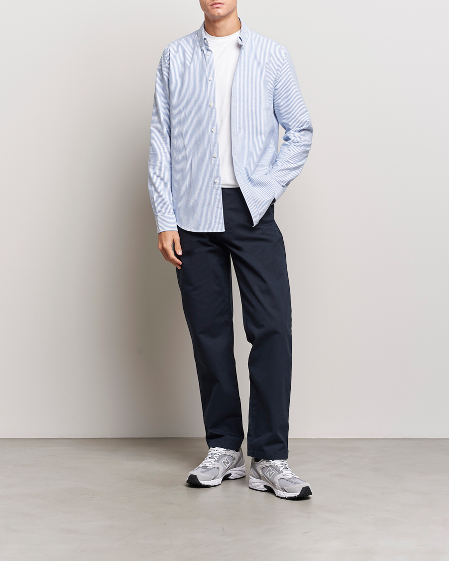 Mies | Housut | Samsøe Samsøe | Johnny Cotton Trousers Salute Navy