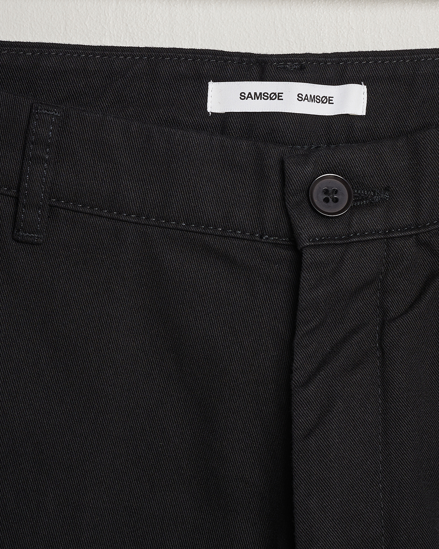 Mies | Housut | Samsøe Samsøe | Johnny Cotton Trousers Black
