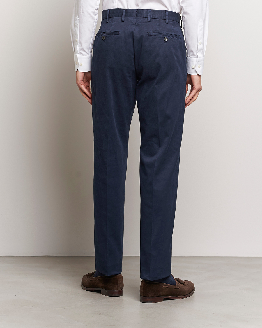 Mies | Housut | Incotex | Straight Fit Cotton Chinos Navy