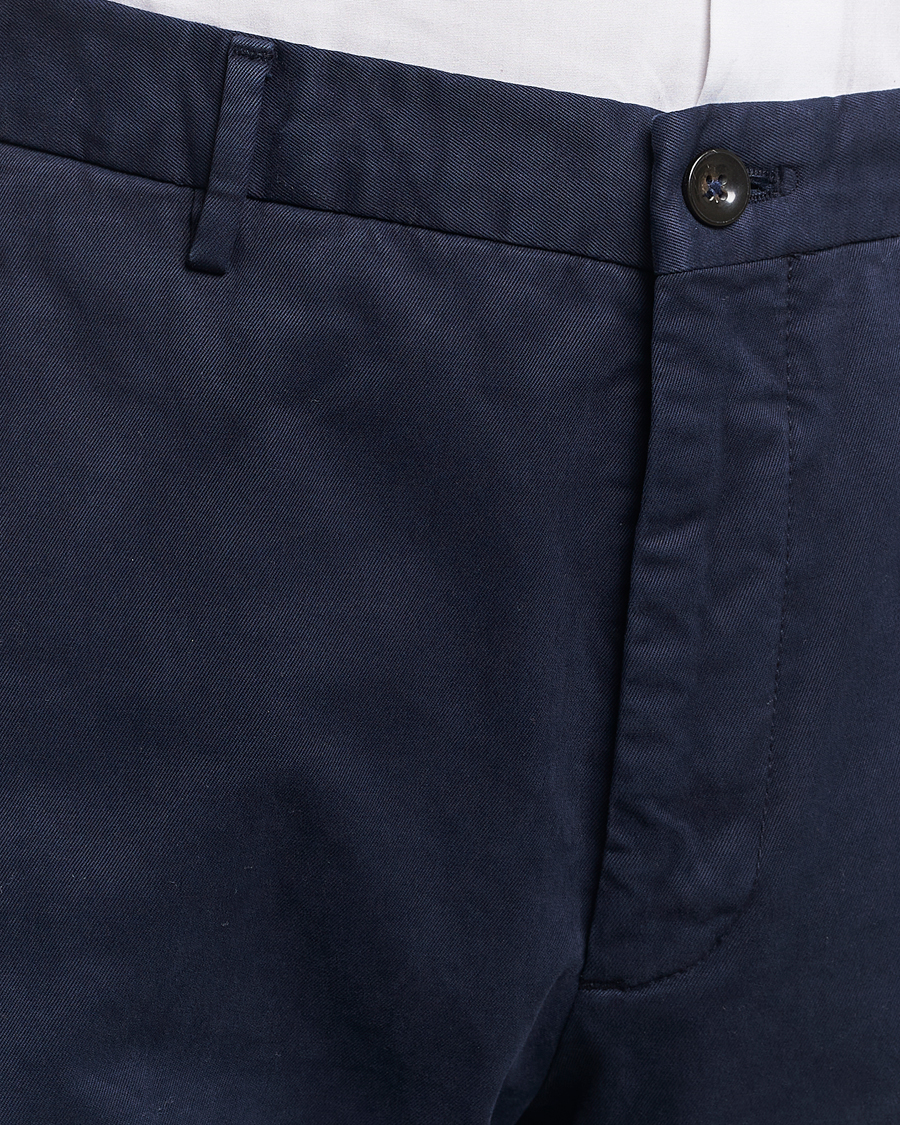 Mies | Housut | Incotex | Straight Fit Cotton Chinos Navy
