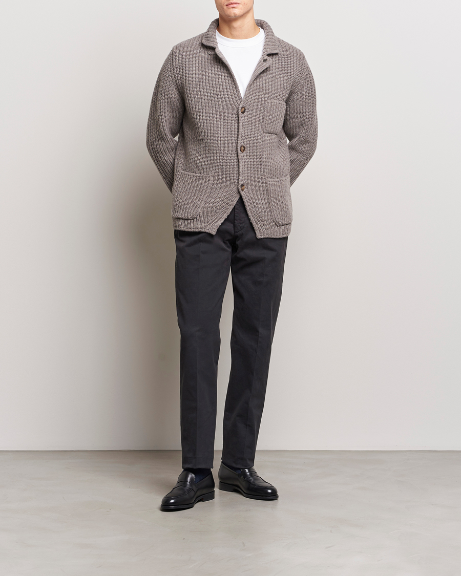 Mies | Housut | Incotex | Straight Fit Cotton Chinos Black