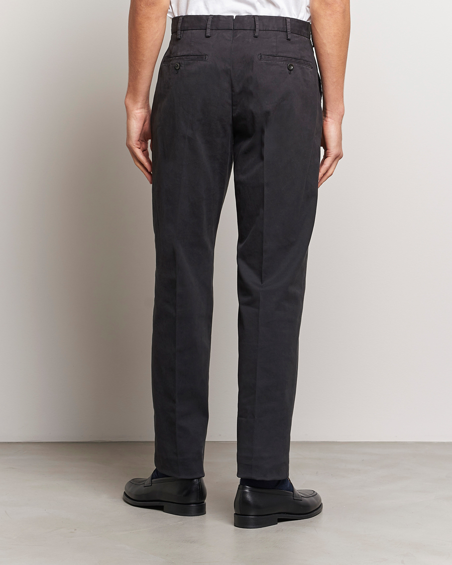 Mies | Housut | Incotex | Straight Fit Cotton Chinos Black