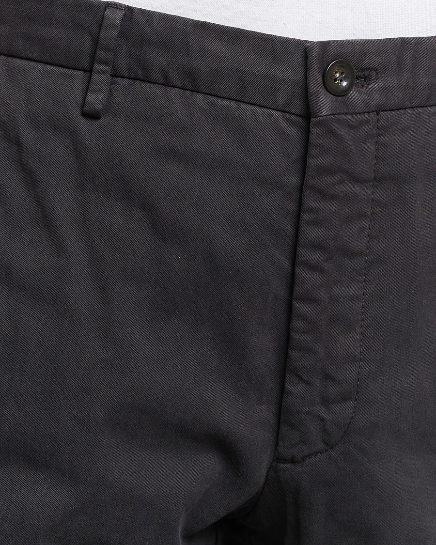 Mies | Housut | Incotex | Straight Fit Cotton Chinos Black