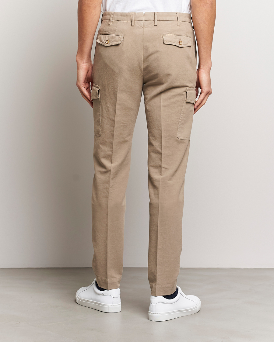 Mies | Housut | Incotex | Slim Fit Cotton Cargo Pocket Trousers Beige