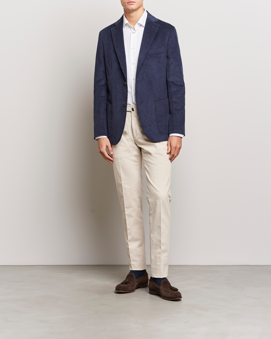Mies | Pikkutakit | Incotex | Montedoro Unconstructed Corduroy Blazer Navy