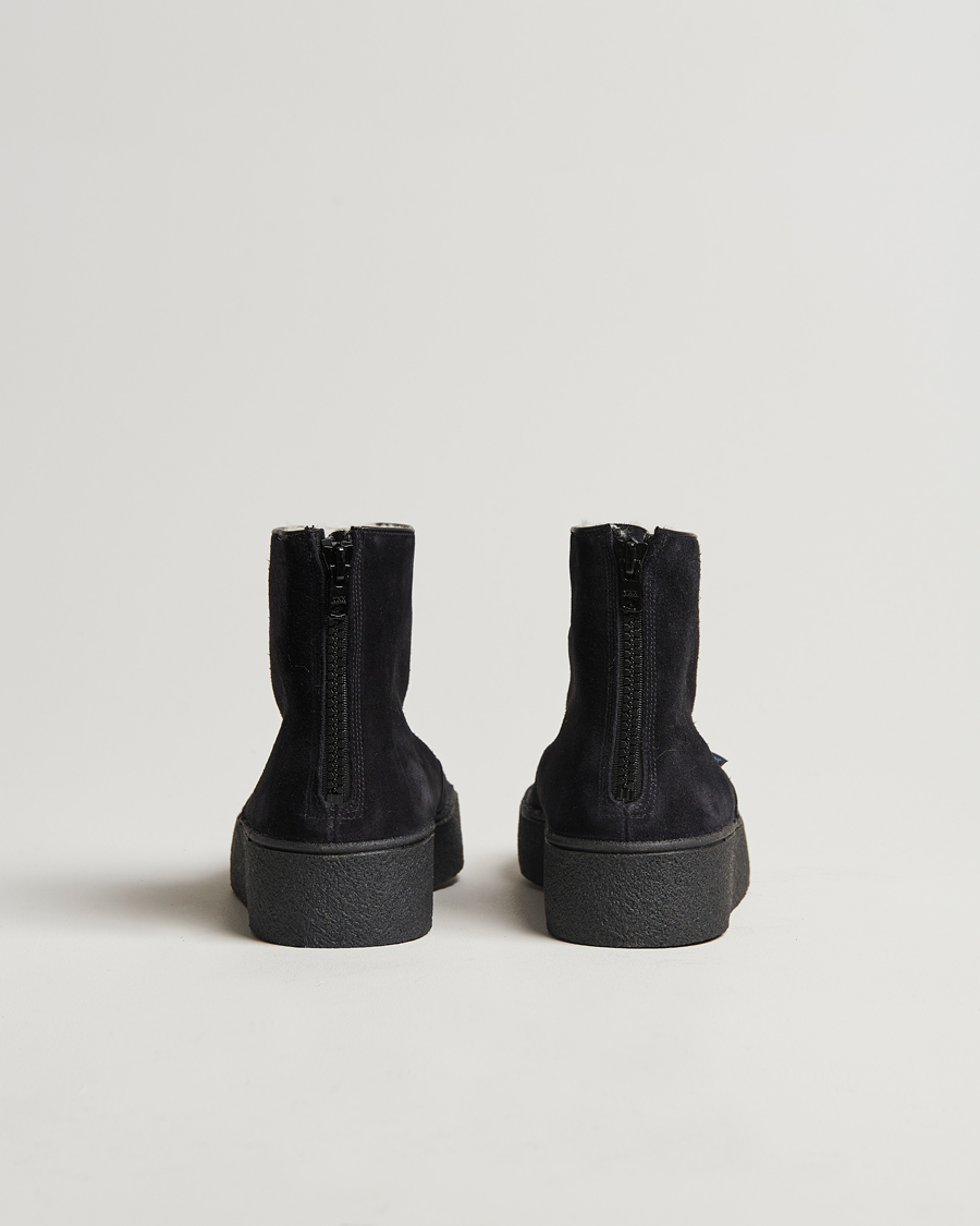 Mies | Nilkkurit | Sanders | Sherling Lined Suede Curling Boot Black