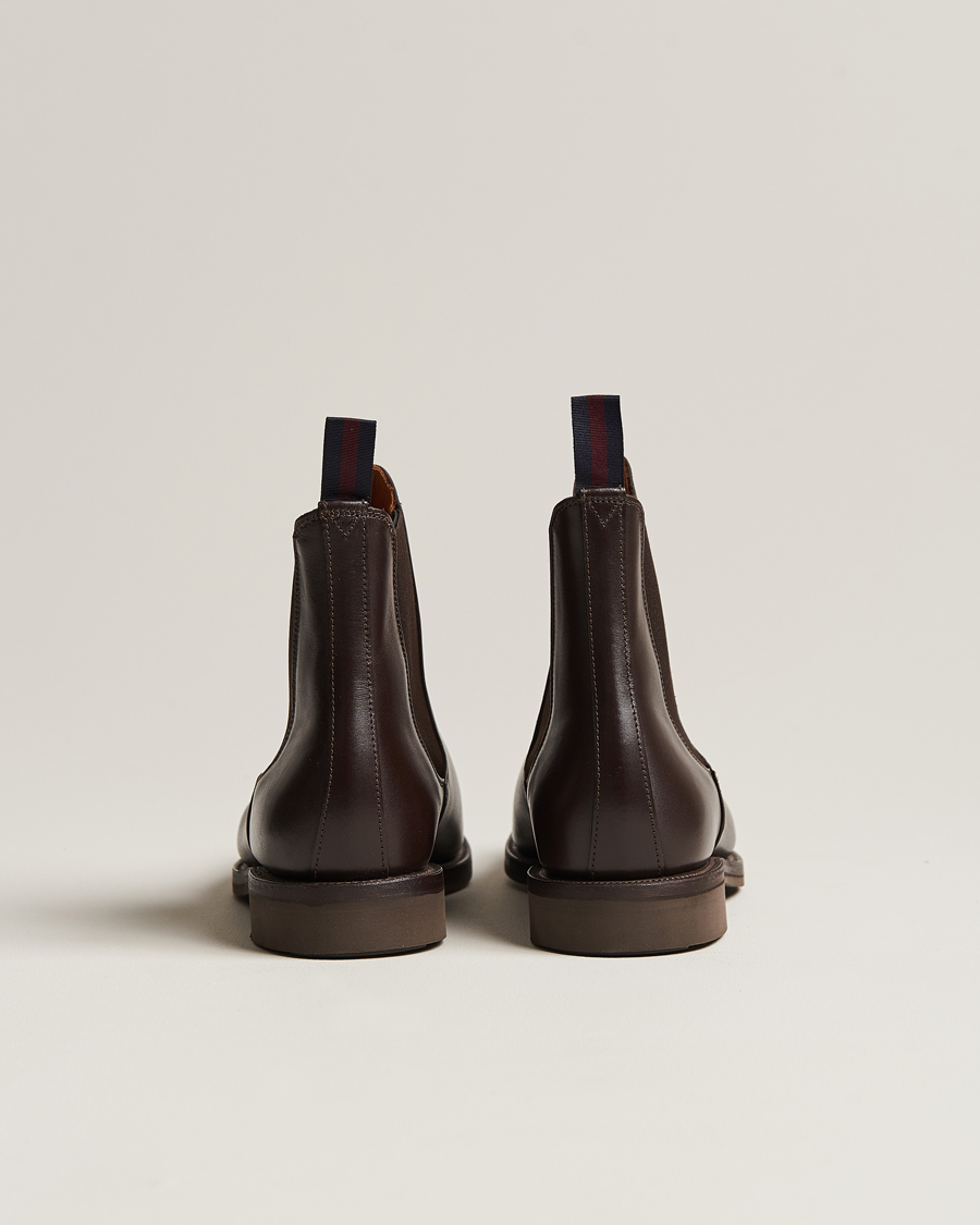 Mies | Sanders Liam Chelsea Boot Dark Brown Calf | Sanders | Liam Chelsea Boot Dark Brown Calf