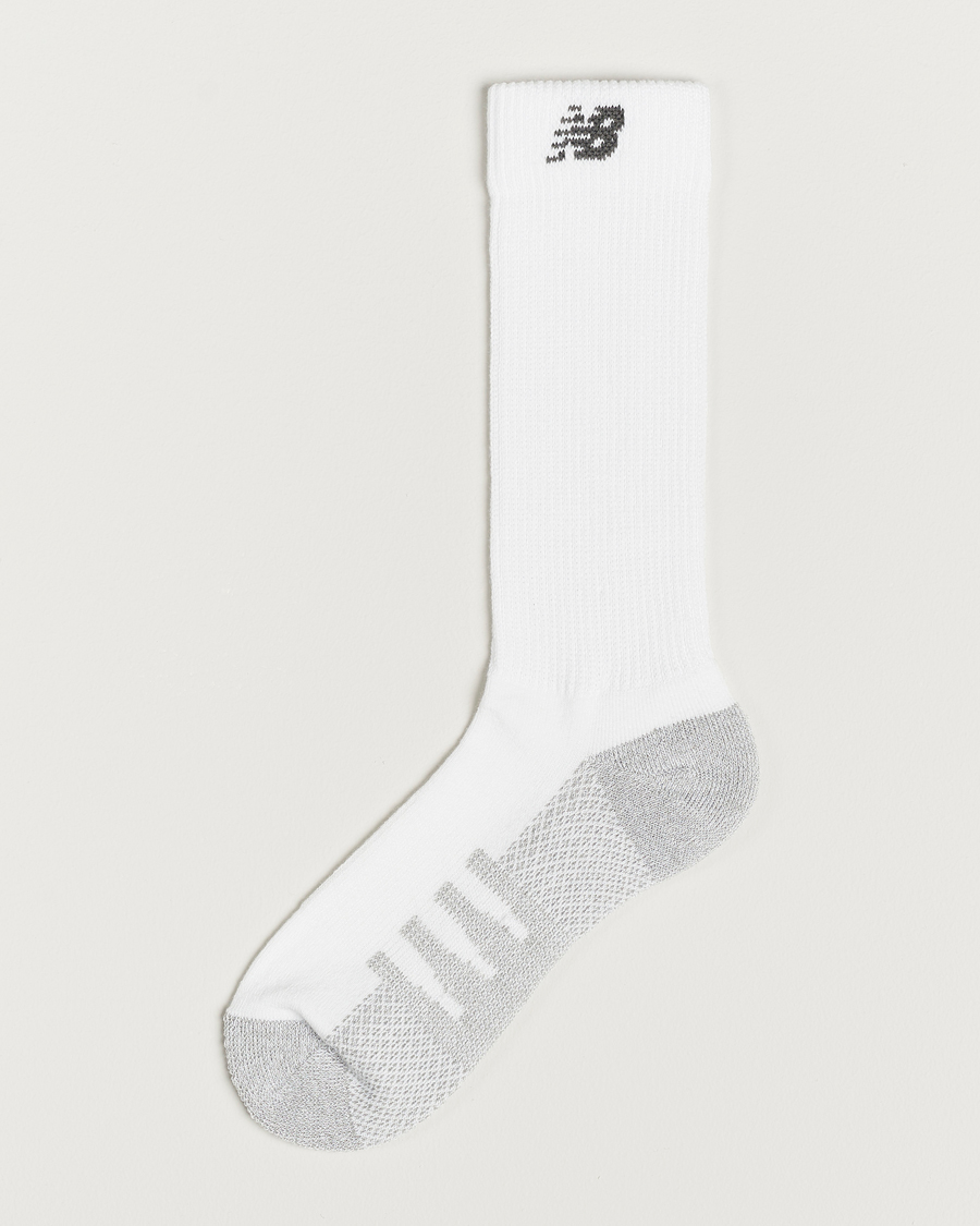 Mies | Running | New Balance Running | 2-Pack Coolmax Crew Socks White