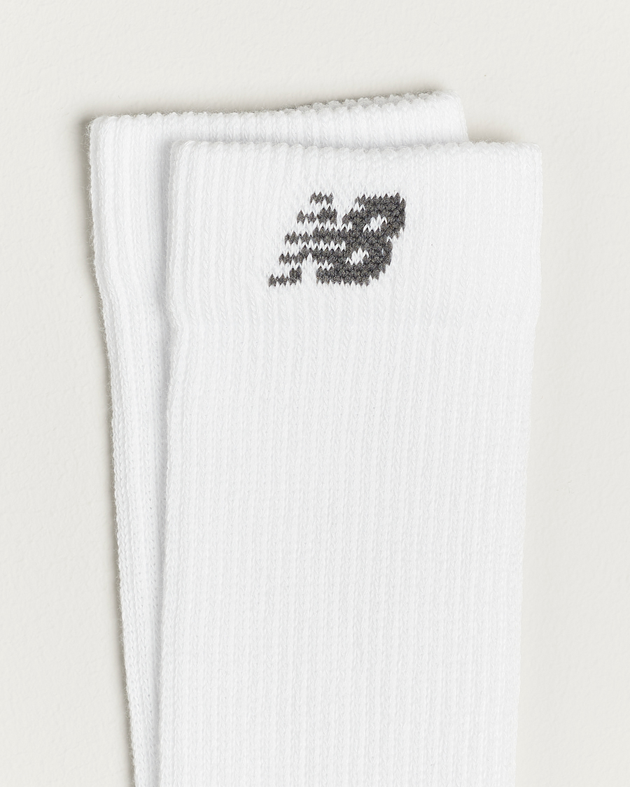 Mies |  | New Balance Running | 2-Pack Coolmax Crew Socks White