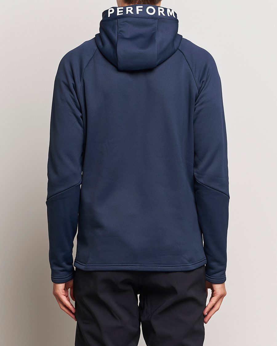 Mies | Puserot | Peak Performance | Rider Hooded Full Zip Blue Shadow