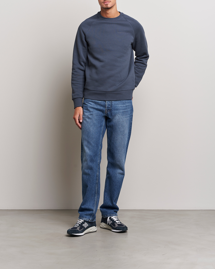 Mies | Puserot | Peak Performance | Original Logo Crew Neck Sweatshirt Omber Blue