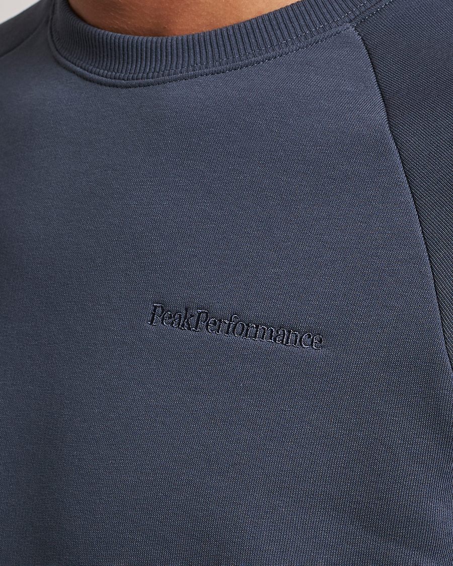 Mies | Puserot | Peak Performance | Original Logo Crew Neck Sweatshirt Omber Blue