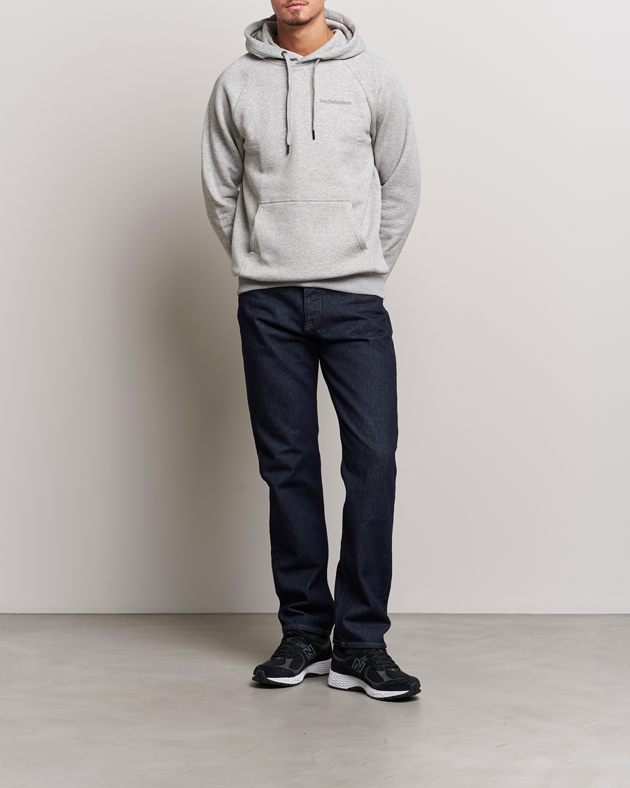 Mies | Puserot | Peak Performance | Original Logo Hoodie Grey Melange