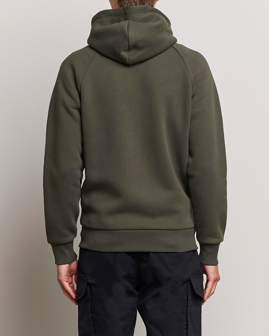 Mies | Puserot | Peak Performance | Original Logo Full Zip Hoodie Olive Extreme