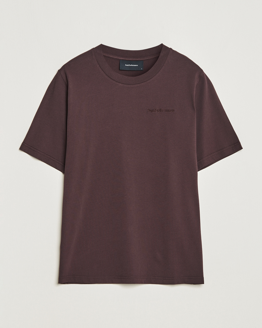 Mies | T-paidat | Peak Performance | Original Logo Crew Neck T-Shirt Desert Plum