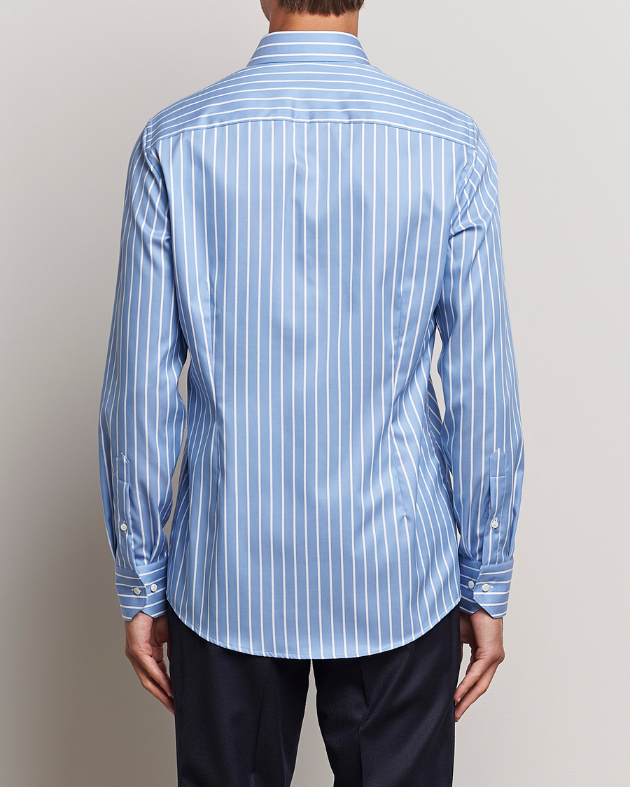 Mies | Kauluspaidat | Stenströms | Slimline Striped Cut Away Shirt Blue