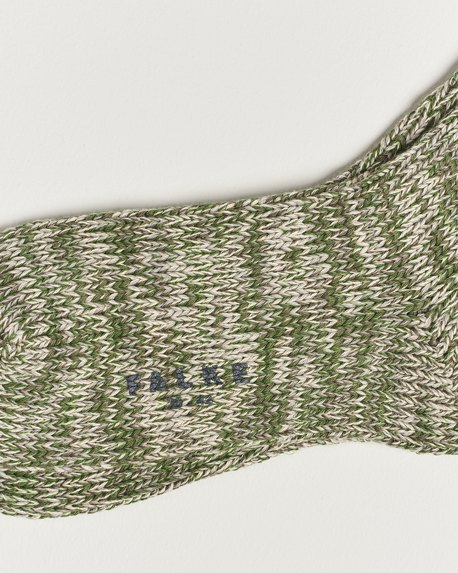 Mies |  | Falke | Brooklyn Cotton Sock Thyme Green