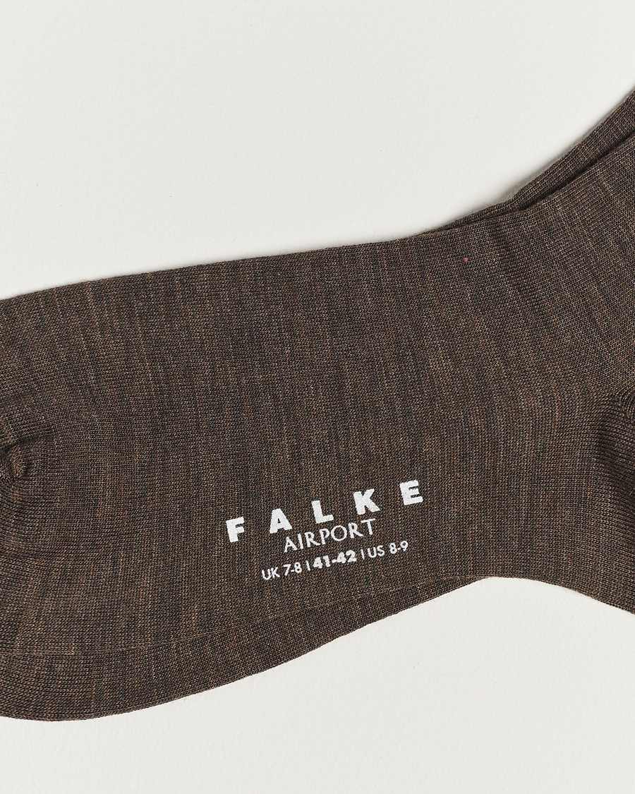 Mies |  | Falke | Airport Socks Brown Melange
