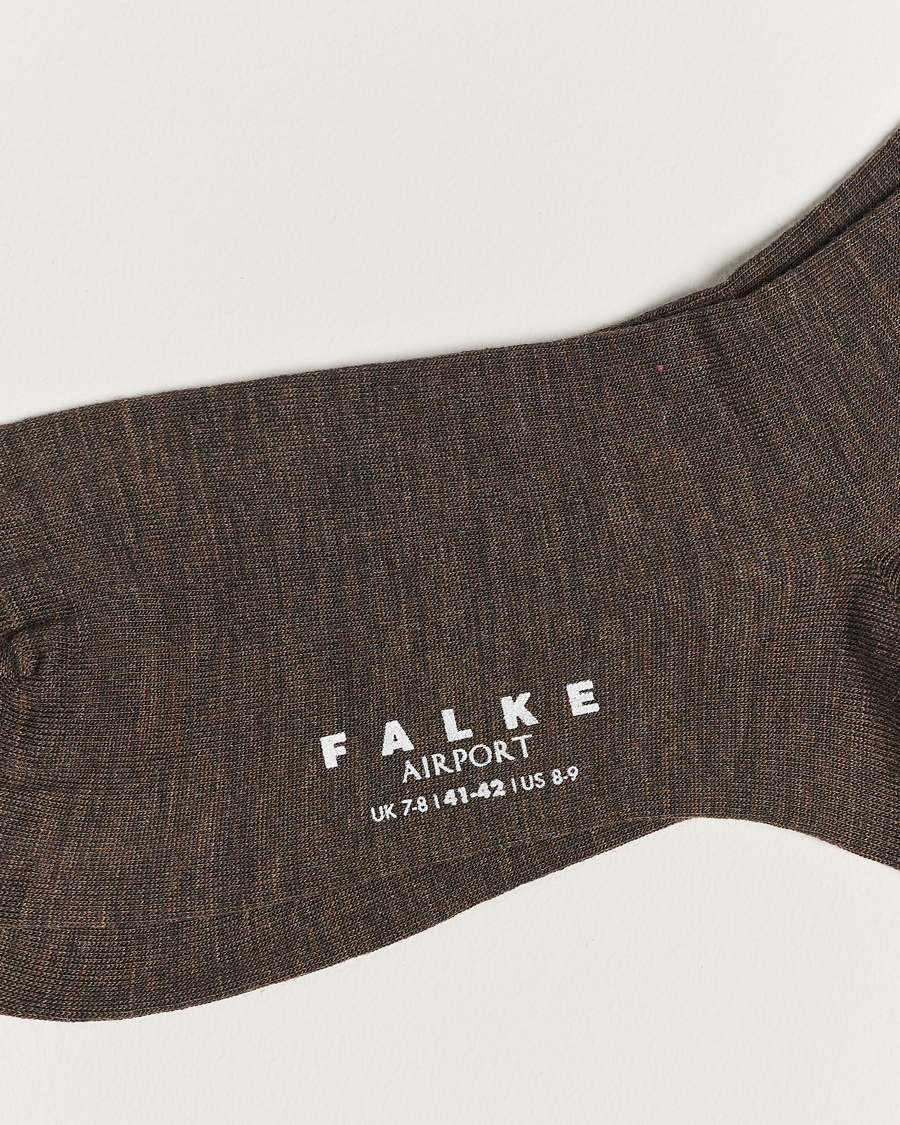 Mies | Alusvaatteet | Falke | Airport Socks Brown Melange