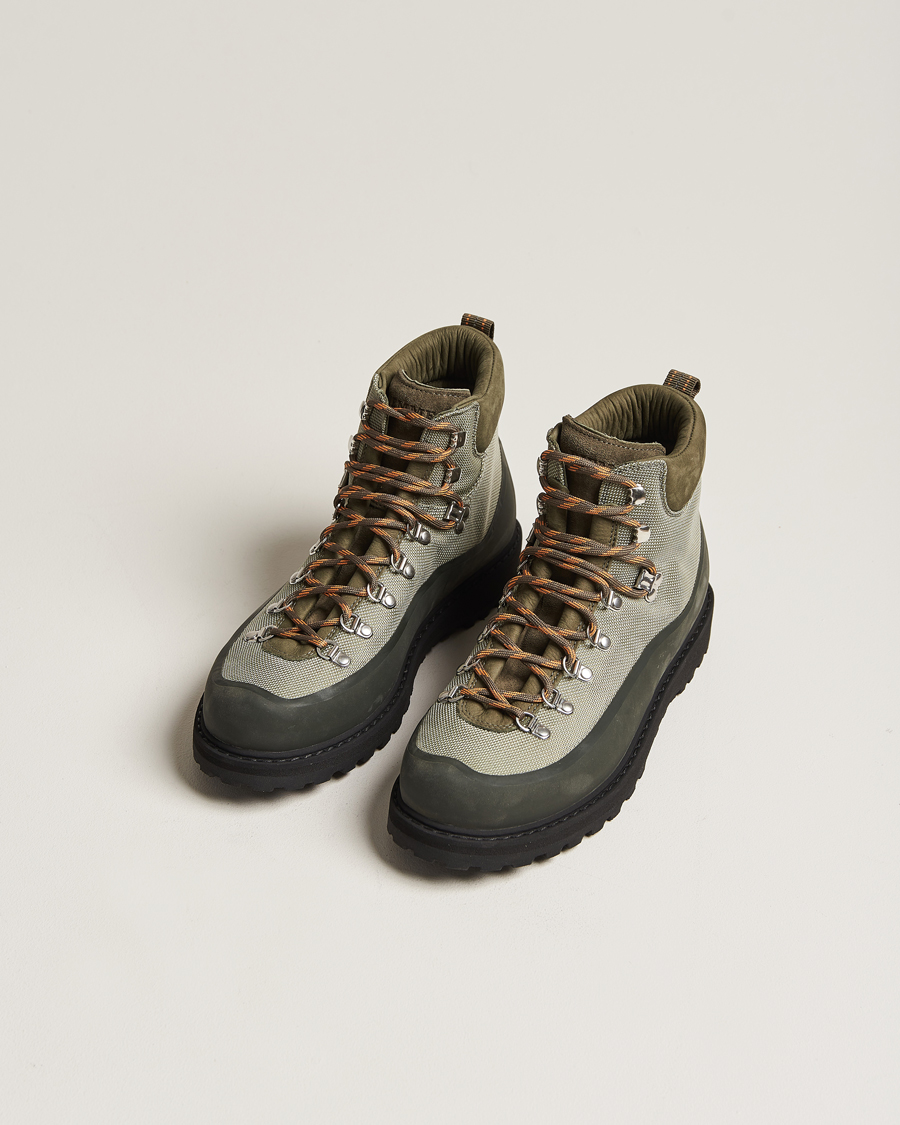 Mies | Käsintehdyt kengät | Diemme | Roccia Vet Sport Original Boot Sage Green Fabric