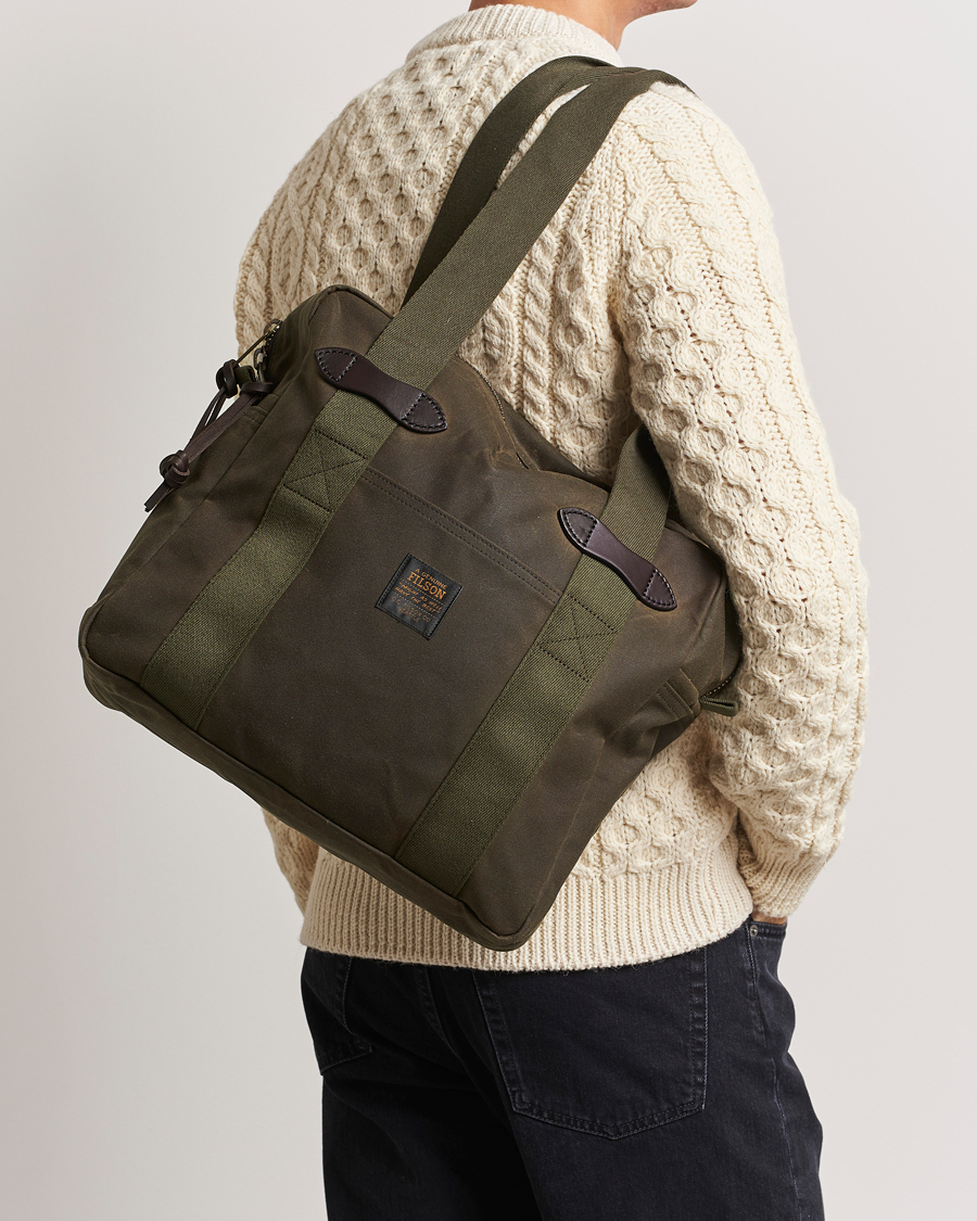 Mies |  | Filson | Tin Cloth Tote Bag Otter Green