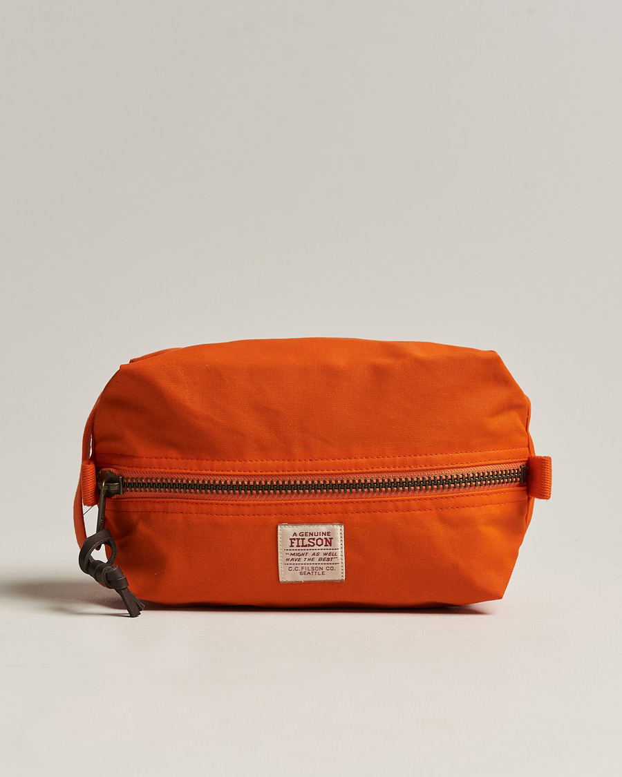 Mies | Filson Tin Cloth Travel Kit Flame | Filson | Tin Cloth Travel Kit Flame