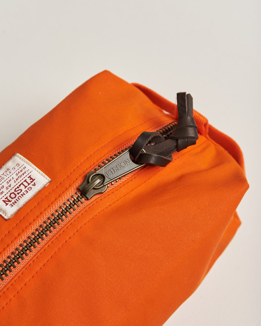 Mies | Filson Tin Cloth Travel Kit Flame | Filson | Tin Cloth Travel Kit Flame