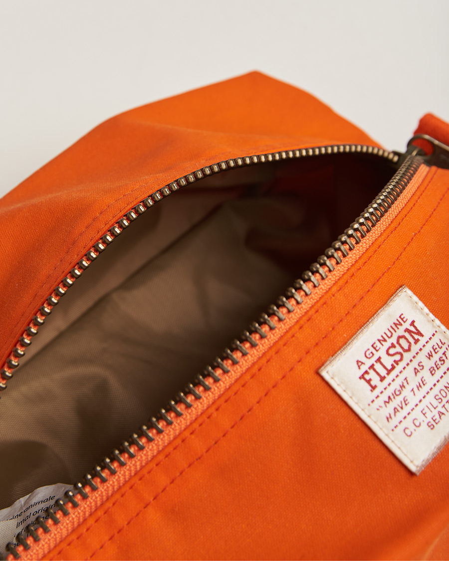 Mies | Filson Tin Cloth Travel Kit Flame | Filson | Tin Cloth Travel Kit Flame