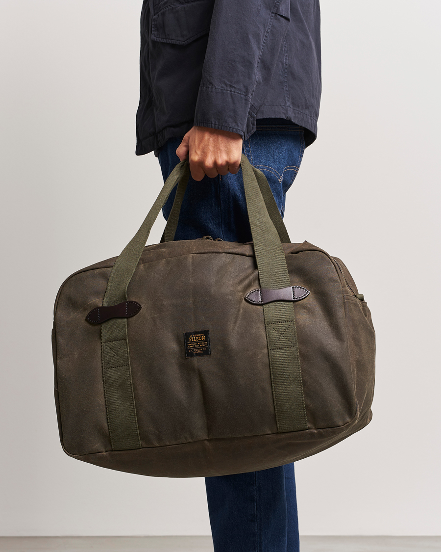 Mies |  | Filson | Tin Cloth Medium Duffle Bag Otter Green