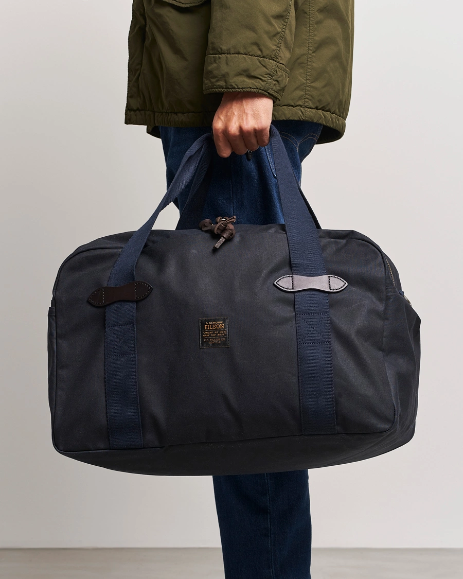 Mies |  | Filson | Tin Cloth Medium Duffle Bag Navy