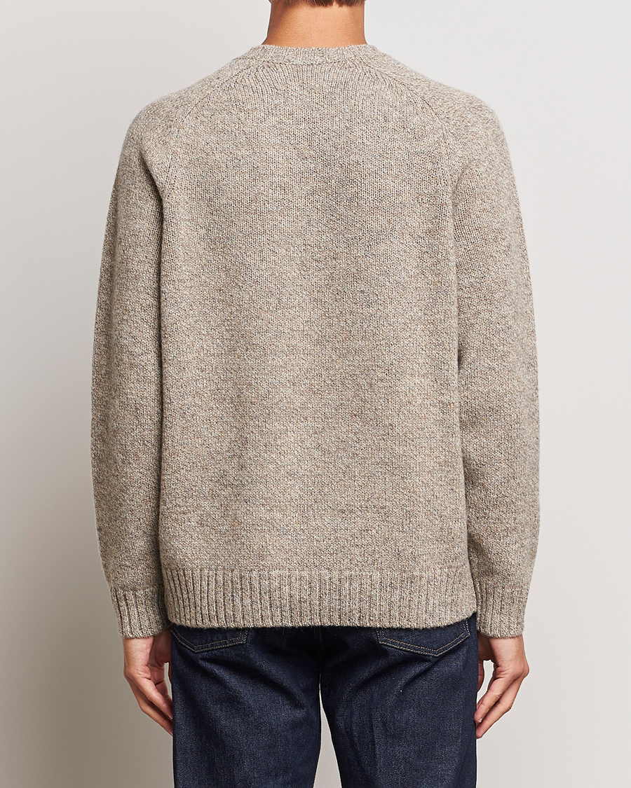 Mies | Puserot | Filson | Irish Wool 5-Guage Knitted Sweater Natural/Brown