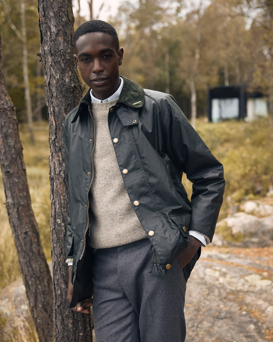 Mies | Puserot | Filson | Irish Wool 5-Guage Knitted Sweater Natural/Brown