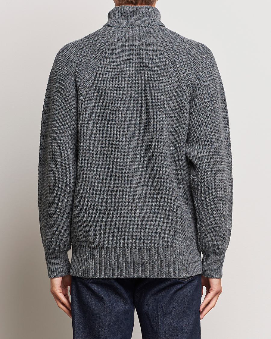 Mies | Puserot | Filson | Bristol Wool Rollneck Heather Grey
