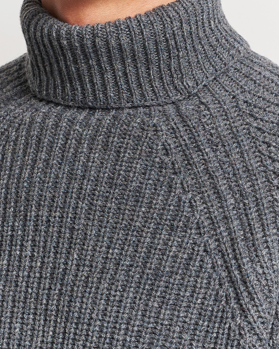 Mies | Puserot | Filson | Bristol Wool Rollneck Heather Grey