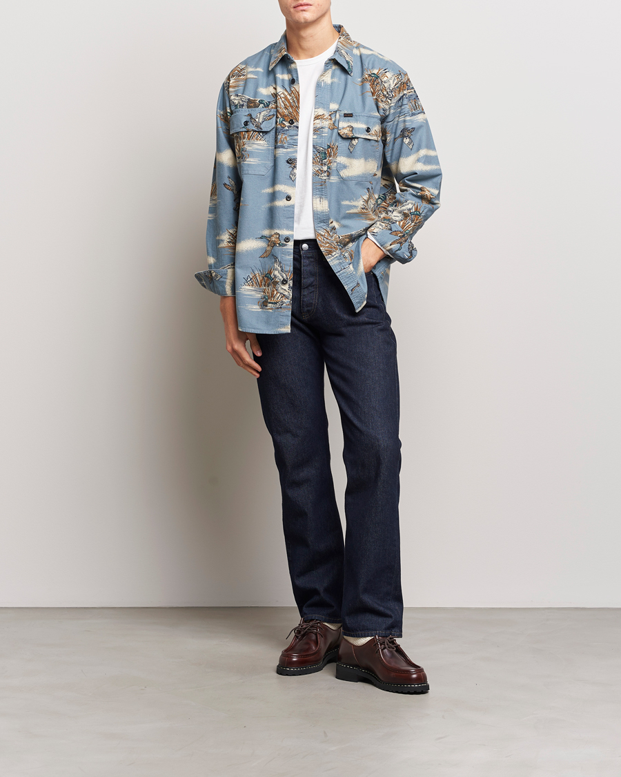 Mies | Kauluspaidat | Filson | Field Flannel Shirt Marsh Scenic/Blue
