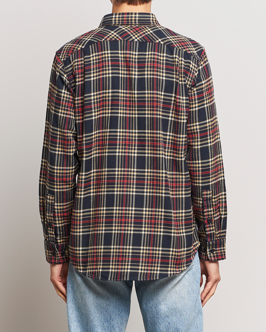 Mies | Kauluspaidat | Filson | Vintage Flannel Work Shirt Navy/Ivory Red