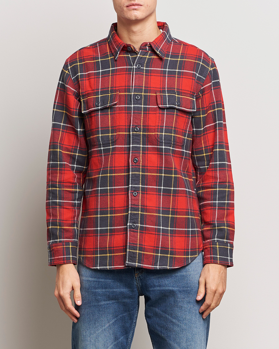 Mies | Kauluspaidat | Filson | Vintage Flannel Work Shirt Red Charcoal Plaid