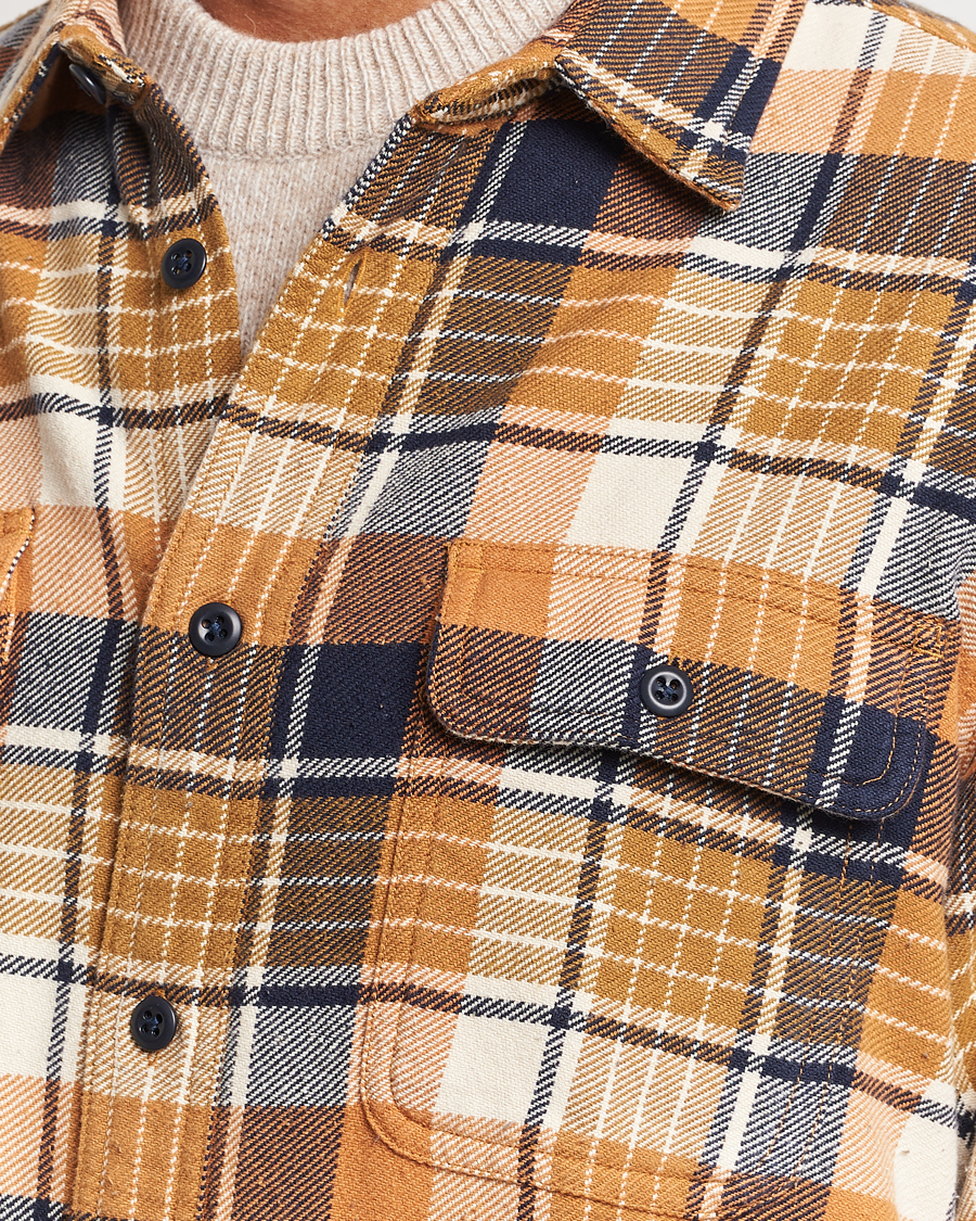 Mies | Kauluspaidat | Filson | Vintage Flannel Work Shirt Navy/Cumin Red