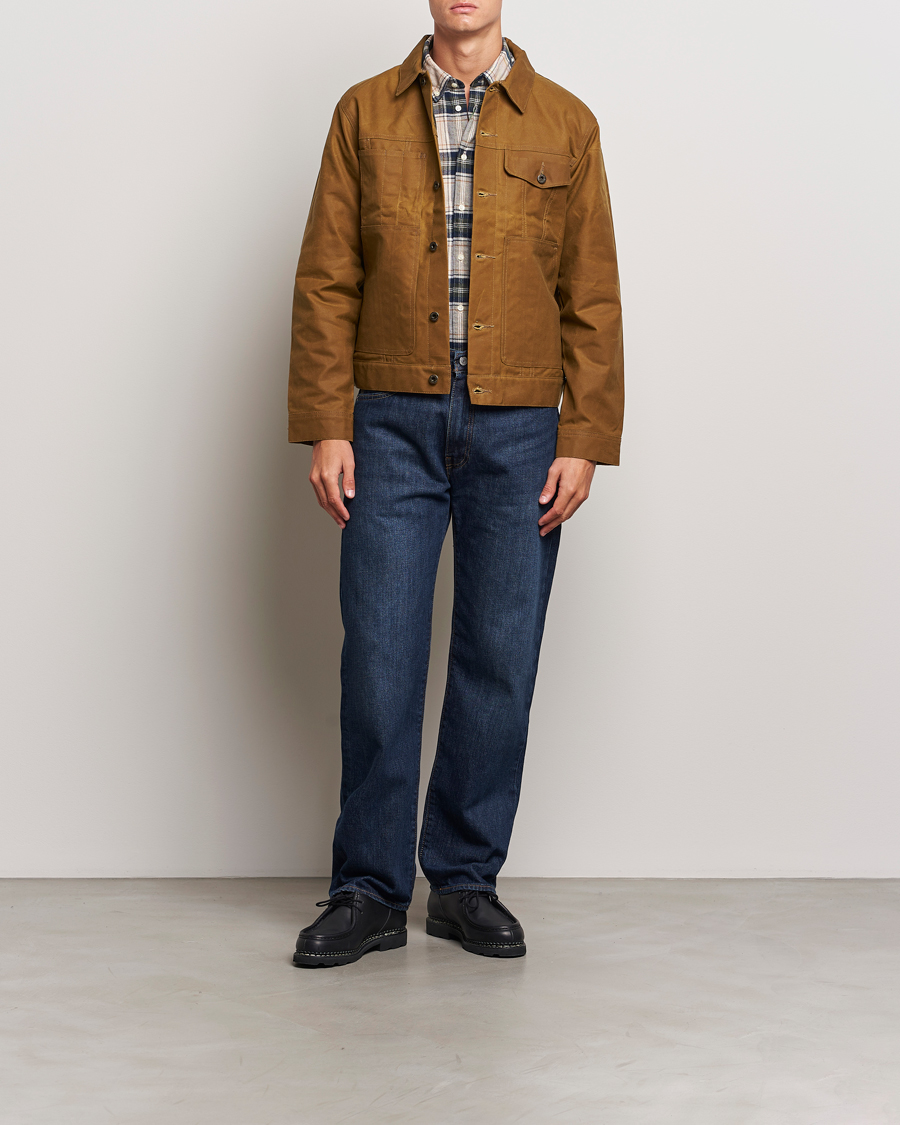 Mies | Takit | Filson | Short Lined Tin Cloth Cruiser Dark Tan