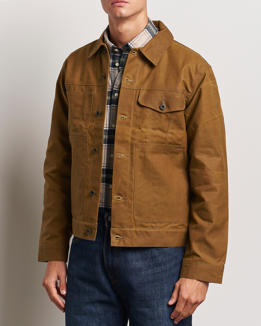 Mies | Takit | Filson | Short Lined Tin Cloth Cruiser Dark Tan