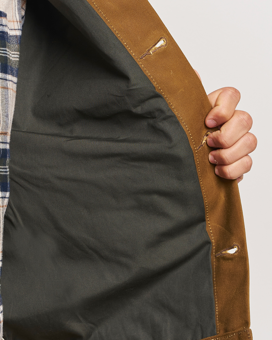 Mies | Takit | Filson | Short Lined Tin Cloth Cruiser Dark Tan