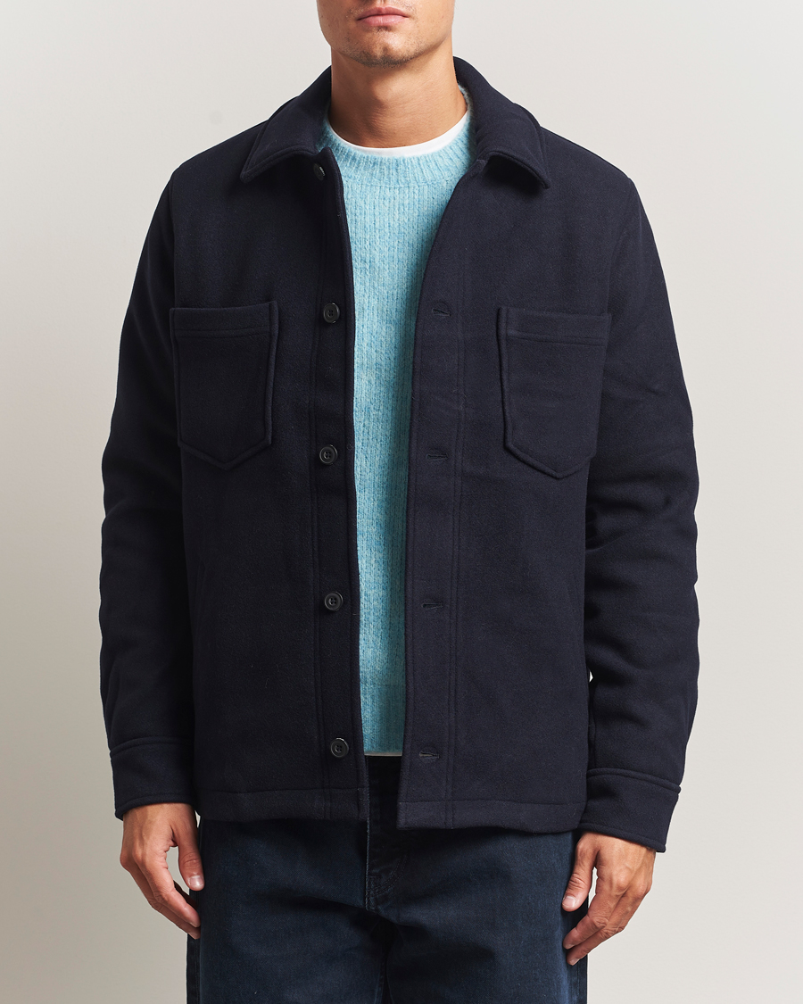 Mies | Takit | Samsøe Samsøe | Pally Padded Shirt Jacket Salute Navy