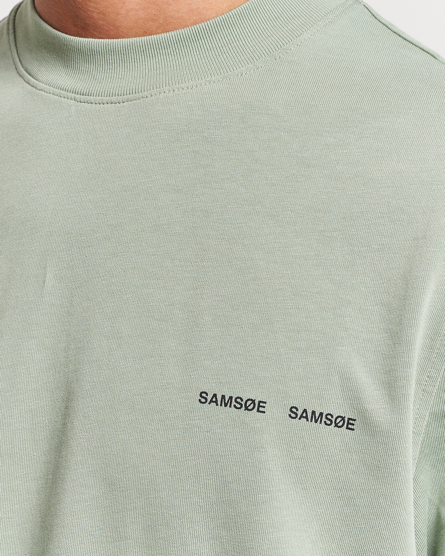 Mies | T-paidat | Samsøe Samsøe | Samsøe & Samsøe Norsbro Crew Neck T-Shirt Iceberg Green