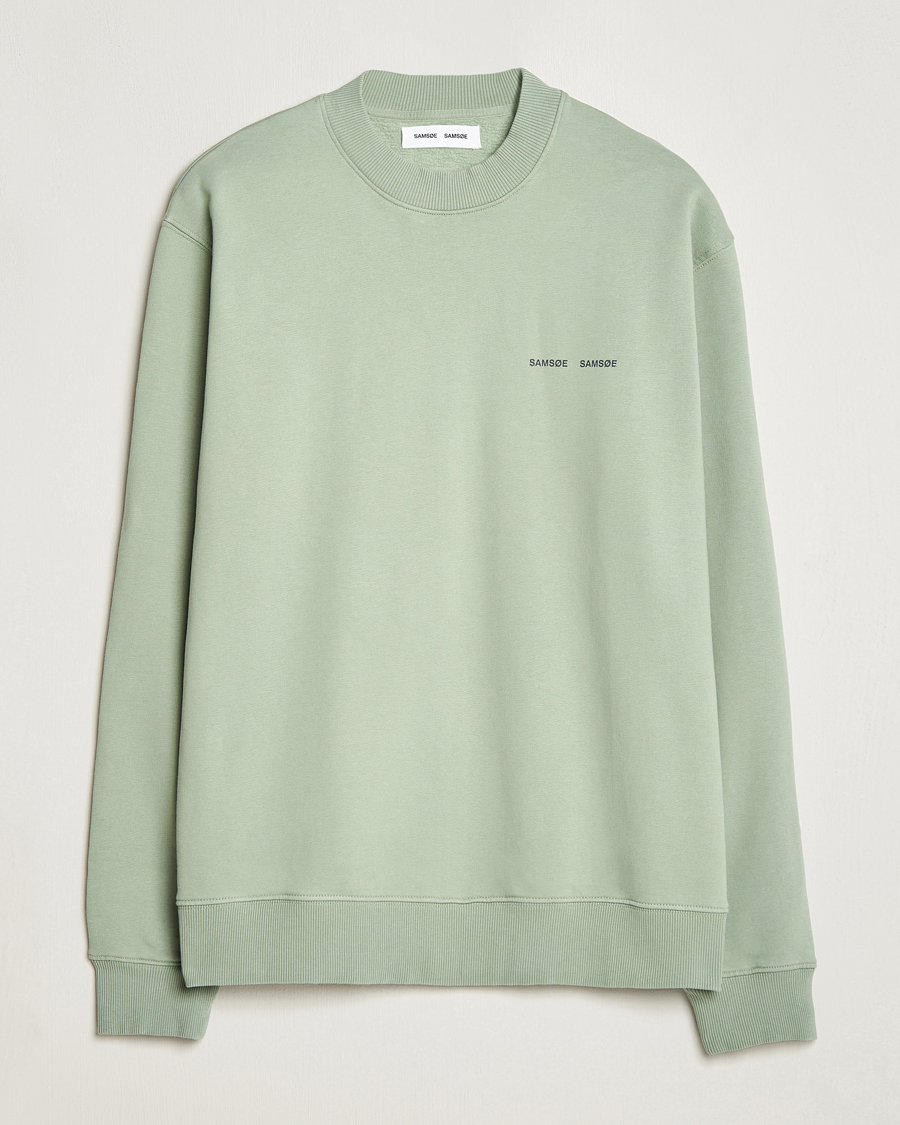 Mies | Puserot | Samsøe Samsøe | Samsøe & Samsøe Norsbro Crew Neck Sweatshirt Iceberg Green